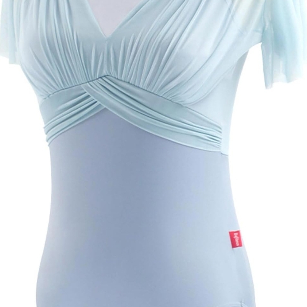 Light Blue V-Neck Dress